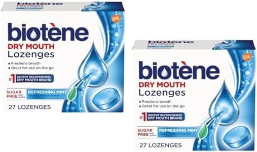 Biotene Dry Mouth Lozenges, Refreshing Mint Flavor, Freshens Breath, Sugar-Free, Great for On-the-Go Relief, 27 Count (Pack of 2)