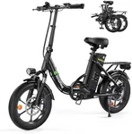 isinwheel U4 Electric Bike for Adults, 750W Peak Motor with Max 55Miles PAS Range & 19MPH EBike,16" Folding Electric Bicycles with 374.4Wh Battery, Step-Thru Commuter E Bikes for Adults and Teens