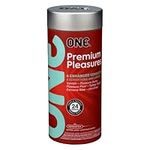 ONE Condoms Premium Pleasures | Latex Condom Assortment 24 Pack