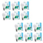 SYSKA Ssk-Srl-9W-Base B22D 9-Watt Unbreakable Led Bulb (Pack Of 12, Cool Day Light)