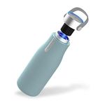 Philips Water GoZero UV Auto Self-Cleaning Smart Water Bottle, BPA Free, Vacuum Insulated Stainless Steel Water Purifier Bottle Water with Handle, Keep Hot or Cold Up to 12 Hours, 4 Color, 12 or 20 oz