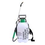 Almineez 5L Hand Pressure Sprayer Bottle Handheld Pump Garden Multi Purpose Plant Watering Car Cleaning Pressurized Sprayer Gardening Tools Weed Killer Control Chemicals Pesticides (5L Litre)