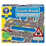 Orchard Toys Giant Road Floor Puzzle - Large Interchangeable Car Track Jigsaw Puzzles for 3 Year Olds - Alternative Road Mat for Toy Cars - Educational Kids Jigsaw for Toddlers - Age 3+