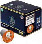Organic Earl Grey Tea Pods for Keurig - Caffeinated Unsweet Black Tea for K Cup Brewing by Teavity (36 Tea Pods)
