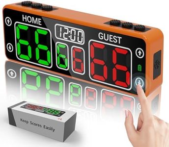YZ Upgraded Digital Scoreboard with Timer, Mini Magnetic Electronic Scoreboard, LED Portable Scoreboard Basketball, Cornhole Score Keeper for Indoor&Outdoor Games