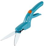 GARDENA Classic Grass Shears: Mechanical straight-ground lawn-edging shears with self-sharpening blades and friction-reducing coating, ergonomically designed shape (8730-30), Multicolor