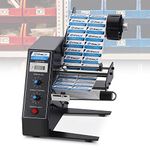 Frifreego Automatic Label Dispenser Electric Label Stripper AL-1150D Speed Adjustable Label Dispenser Machine with Photo Cell Sensor 0-999999 Auto Counting Function Label Length 3-150mm Width 4-140mm