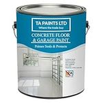 T A Paints Ltd 5L Heavy Duty Concrete Floor & Garage Paint 3 in 1 Primer Sealer Protects Industrial Factory 1K Polyurethane Coating (Gloss Grey RAL 7024)