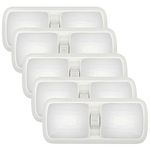 Kohree Upgraded 12V Led 1000 Lumen RV Ceiling Double Dome Light, RV Interior Lighting with ON/Off Switch for RV, Trailer, Camper, Car, Boat, Natural Light Frosted Cover 4000-4500K (60X2835SMD 5 Pack)