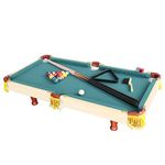 vocheer 36-Inch Billiard Table, Mini Pool Table,Portable Tabletop Snooker Game Set with Cues, Balls, Racking Triangle–Green Felt