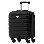 Flight Knight Lightweight 4 Wheel ABS Hard Case Suitcases Cabin Carry On Hand Luggage Approved for Over 100 Airlines Including British Airways, Ryanair & easyJet Approved Free Carry On 45x36x20cm