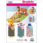 Simplicity sewing pattern 1389: Child's Nap Pack, Paper, White, OS (ONE SIZE)