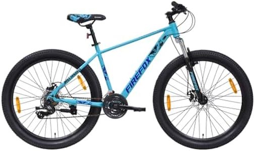 FIREFOX Tremor X 27.5D 21 Gear Mountain Bicycle for Adult | Blue | Front Suspension | Disc Brake | Steel Frame:18inch | Ideal Rider Height:5'5-5'11 | 98% Pre-Assembled | Ideal for Mens