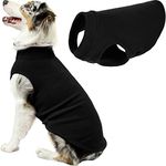 Gooby Stretch Fleece Pull Over Cold Weather Dog Vest, 3X-Large, Black