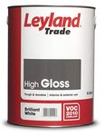 Leyland Trade 264606 High Gloss Paint - Brilliant White 5L