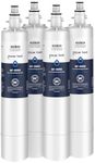 GLACIER FRESH Replacement for RPWFE, RPWF (Built-in CHIP) Refrigerator Water Filter, Compatible with GFE28GYNFS, GFE28GELDS, PFE28KELDS, PFE28KYNFS, GFD28GELDS, PWE23KELDS, PWE23KMKES, 4 Pack