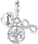 GOINEVA Family Tree Forever Charm 925 Sterling Silver Charm Fits Women's Charm Bracelet & Necklace Valentine's Day Mother's Day Jewelry Gifts for Women