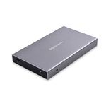 Cable Matters Premium Aluminum 10Gbps Gen 2 USB C Hard Drive Enclosure for 2.5" SSD/HDD with USB-C and USB-A Cables - Thunderbolt 3 Port Compatible for MacBook Pro, MacBook Air, and More