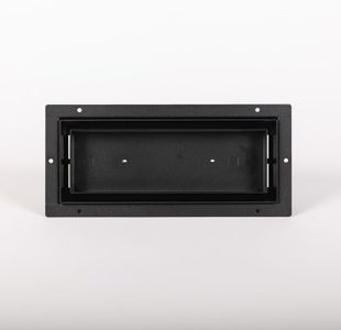 Fittes Floor Vent Cover 6x14 Inch, Steel Air Vent Register, Adjustable Air Flow, Luxe, AC Heat HVAC Vent Cover Air Register, Black