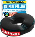 Ergonomic Innovations Donut Seat Medium Hemorrhoid Pain Relief Pillow for Hemorrhoids Pressure Ulcers Prostate Coccyx