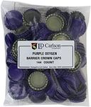 Home Brew Ohio - HOZQ8-261 Beer Bottle Crown Caps - Oxygen Absorbing (Purple)