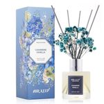 Airkeep Reed Diffuser Set,3.38 fl oz (100 ml) - Cashmere Vanilla Oil Diffusers with 8 Reed Sticks,Home Fragrance Reed Diffuser for Bathroom Shelf Decor