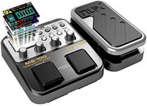 Asmuse Guitar Multi Effect Pedal MG100 Professional Processor with 58 Drum Types 55 Effect Modes 40s Looping 10 Sounds 3 EQ Tuner for Electric Guitar Bass