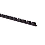 Swingline/GBC CombBind 19 Hole Binding Spines, 1/4 Inch Spine Diameter, 25 Sheet Capacity, Black, 25 Per Pack (4090010)