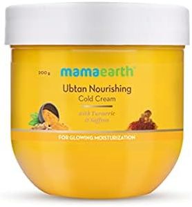 MAMAEARTH Ubtan Nourishing Cold Cream | Glowing Moisturization with Turmeric & Saffron | Face & Body Moisturizer | Deeply Nourishes Dry, Dull Skin | Unisex, All Skin Types | 7.06 Oz (200g)