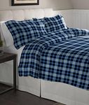 Pointehaven Flannel Oversized Duvet Set Full/Queen Ashby Plaid