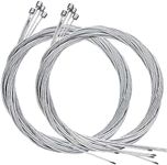 LIGHTER HOUSE� Shifter Cable, Rear Derailleur Cable 2M Long Bicycle Replaceable Wire Inner Derailleur Wire Stainless Steel Mountain Bike Rear Derailleur Cable (Set of 10 Pcs.)