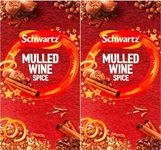 Christmas Mulled Wine Spice (2 Boxes, Total 12 Sachets) by Schwartz