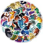 60 Pcs Wings of Fire Stickers Funny Dragon Cute Animal Stickers Graffiti Vinyl Waterproof Stickers for Hydroflask Water Bottles Laptop Scrapbook for Kids Girl Boy Teen