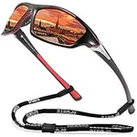 FAGUMA Sports Polarized Sunglasses For Men Cycling Driving Fishing 100% UV Protection
