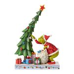 Enesco Jim Shore Dr. Seuss The Grinch Undecorating The Tree Figurine, 10.43 Inch, Multicolor