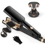 UKLISS Hair Waver Mini Crimper, Pro Beach Waves Curler Beginner-Friendly, 3 Barrels Mermaid Waver, Lightweight & Compact Wave Curling Iron Crimpers for Women, Double Voltage