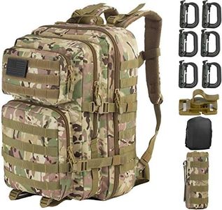 GZ XINXING Military Tactical Backpack Army 3 Day Assault Pack Molle Bug out Bag Backpacks For Men, Cp, Rucksack Backpacks