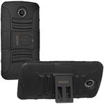 Amzer Rugged Hybrid Kickstand Case for Motorola Moto X 2nd Gen - Retail Packaging - Black