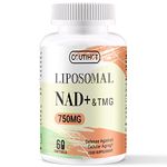 Liposomal NAD+ 500mg with TMG 250mg, Actual NAD+ Supplement (Not a Precursor), Superior Absorption, Natural Energy Boost for Longevity & Cellular Health