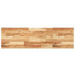 vidaXL Solid Acacia Wood Bathroom Vanity Top - 140x40x4 cm, Oil-Finished Rustic Charm, Durable and Weather-Resistant Countertop, Versatile for Kitchens, Bathrooms, and Workbenches