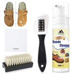 flintronic 4PCS Suede & Nubuck Cleaner Kit, 200ml Suede Cleaner with 4-Sides Brush,Clean Polish Care & Restore Leather Boots,Cloths,Shoes,Handbags & Hats