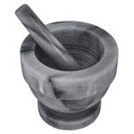 Judge H355G Grey Marble Mortar and Pestle Spice Grinder or Herb Crusher in Gift Box 18cm High x 13cm Diameter - 25 Year Guarantee