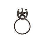 Texas Barn Star Western Decor Horseshoe Bath Towel Ring