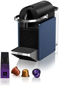 Nespresso De'Longhi Pixie EN127.BL, Máquina de Café en Cápsulas, Espresso y Café Lungo, Modo ECO, Diseño Compacto, Sistema de Presión de 19 Bares, Pack de Bienvenida Incluido, 1260W, Blue