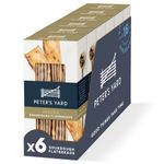 Peter's Yard Seeded Sourdough Flatbreads, Vegan Snack, High Fibre, Under 40 Calories, Pack of 6 x 135 g