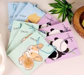 SATYAM KRAFT 6 Pcs Animal printed Random Design Paper Bag Goodie Bags With fur Handle Gift Paper bag, gift For Deepawali, Gifting, panda printed Gifts, Birthday, Diwali,Newyear,Party,Season's Greetings(Random Design)