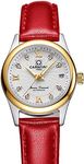 carlien Automatic Casual Diamonds Luminous Pointer Waterproof Women Wristwatches, White, 26mm, Fashion