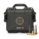 Nanuk 908 Waterproof Hard Case for Gun Ammo w/White Target Logo - Olive