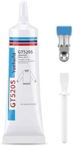 Fabric Glue, Permanent Super-Strength Repair Adhesive: Waterproof, high-Strength, Transparent, Suitable for Repairing Clothing, Denim, Leather, Polyester, Various Fabrics, and applying Patches(2oz)