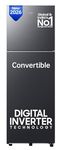 Samsung 256 L, 3 Star, Convertible, Digital Inverter Frost Free Double Door Refrigerator (RT40H30U3FHL, Black DOI, 2026 Model)